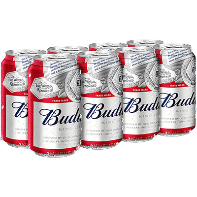 BUD 8 PACK CANS